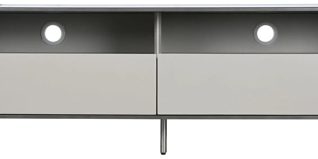 Τηλεόραση Home ESPRIT Λευκό Μπεζ 220 x 42 x 41,5 cm