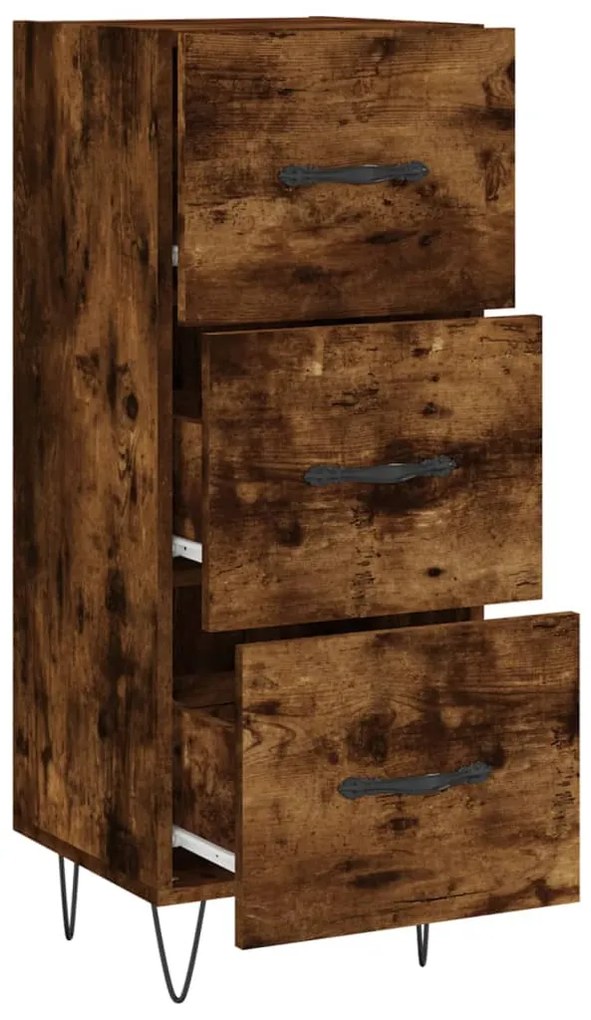 vidaXL Ντουλάπι Καπνιστή Δρυς 34,5 x 34 x 90 εκ. Επεξεργασμένο Ξύλο