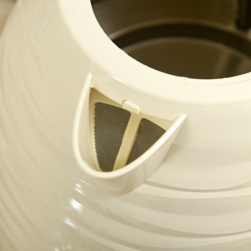 HOMCOM Σετ Τοστιέρα και Βραστήρας 2-σε-1, 7 επίπεδα καβουρδίσματος, λειτουργία απόψυξης και επαναθέρμανσης, Μπεζ