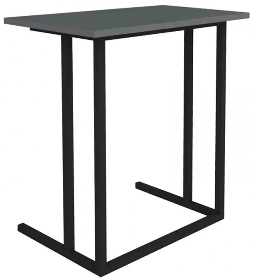 Τραπεζάκι Σαλονιού Βοηθητικό Jango 0212622 60x35,5x65,5cm Black-Anthracite