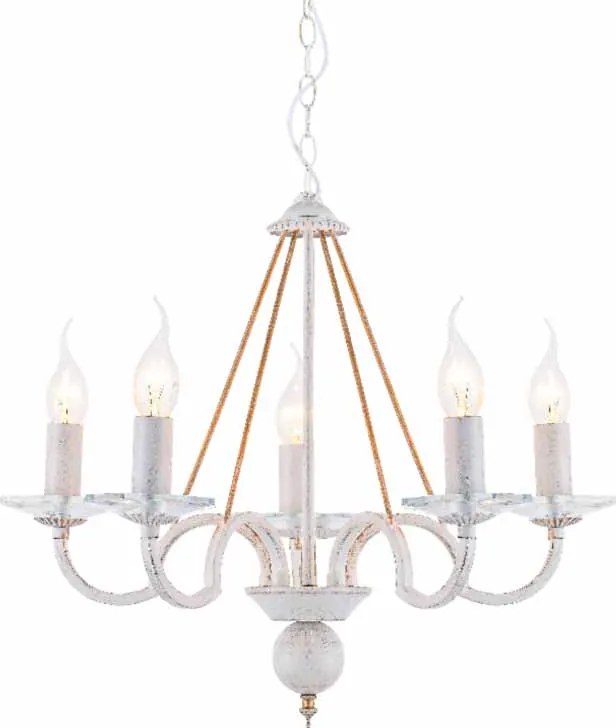 Πολυέλαιος Οροφής Aca Geisha DL9365PWG White/Antique Gold
