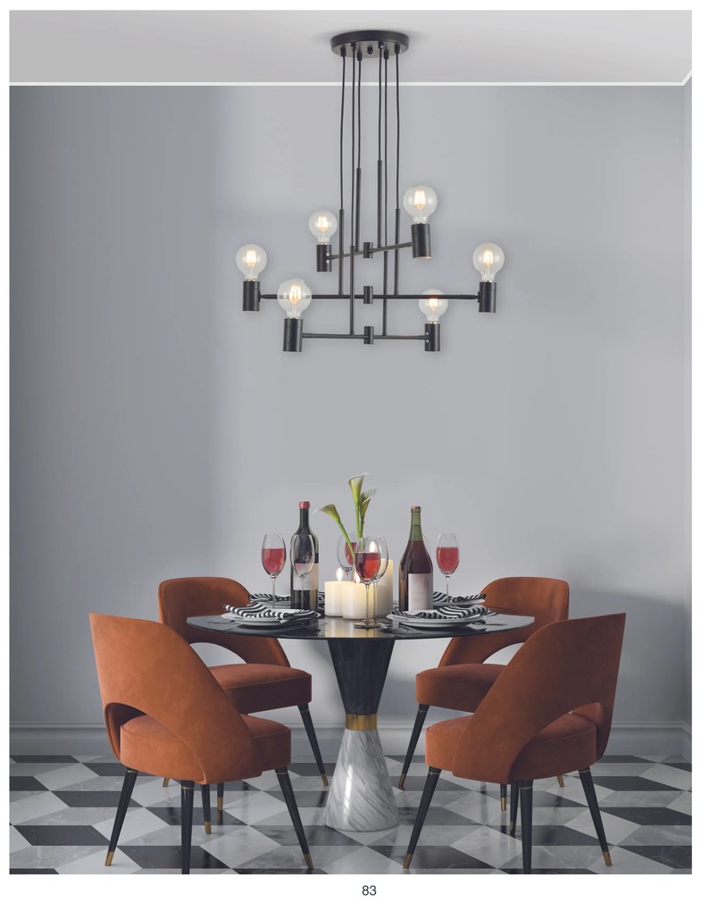 SE21-BL-100 ADEPT BLACK METAL PENDANT Γ4