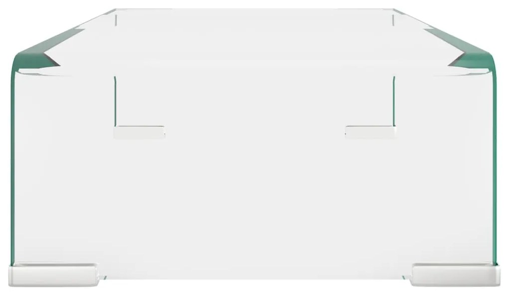 vidaXL Βάση Τηλεόρασης/Οθόνης Διάφανη 40 x 25 x 11 εκ. Γυάλινη