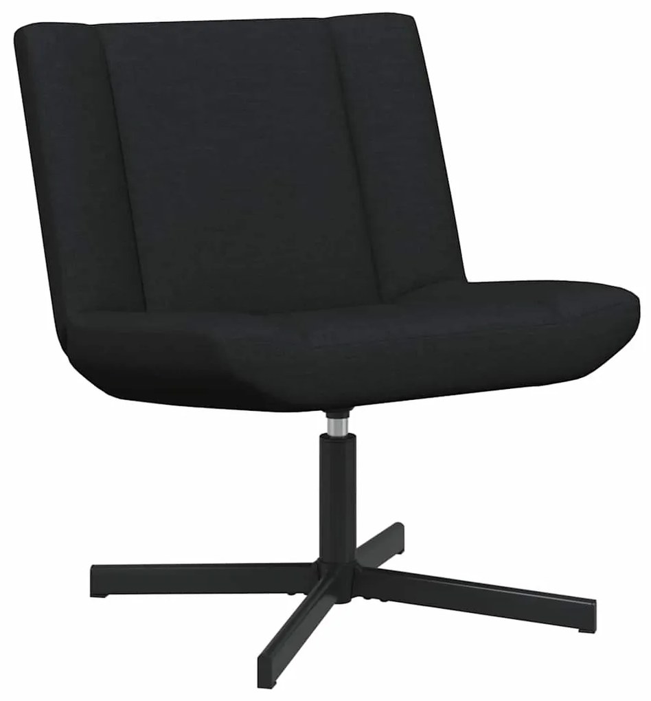 vidaXL Περιστρεφόμενη καρέκλα Μαύρο 63 x 75 x 76 εκ ύφασμα