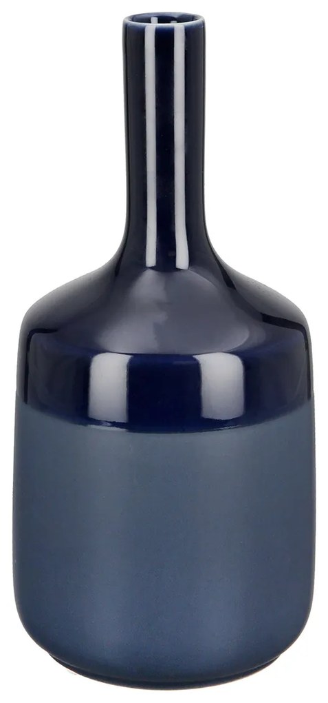 Βάζο Bottle -Sky- Κεραμικό Μπλε PU H. 25 cm D. 12 cm