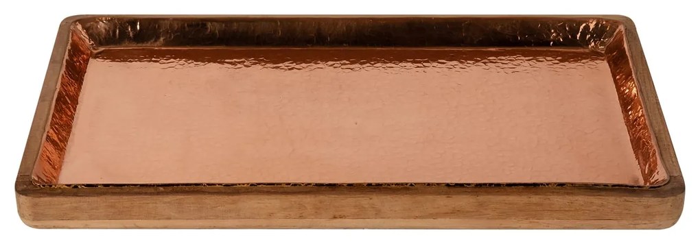 Decorative platter/Tray S Line  45cm με σφυρήλατο χαλκό εσωτερικά SS129-K9