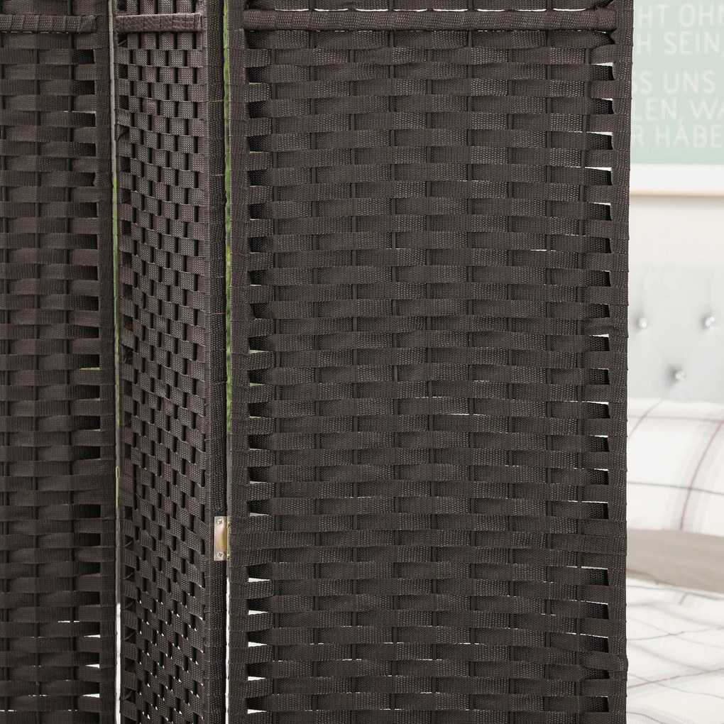 HOMCOM Διαχωριστικό δωματίου 6 πάνελ, πτυσσόμενο, για σαλόνι, υπνοδωμάτιο, γραφείο, καφέ