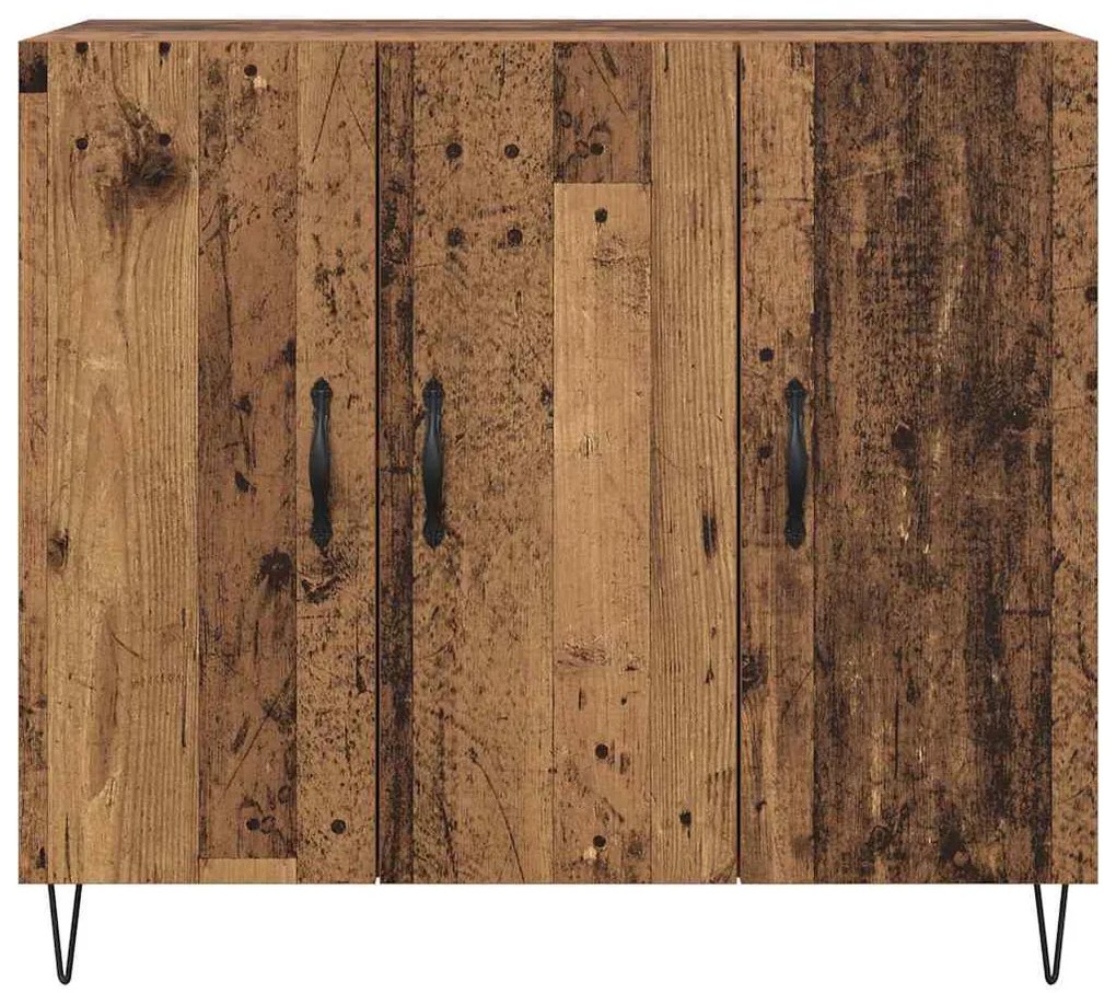 vidaXL Πλαϊνό γραφείο Παλιό ξύλο 90 x 32,5 x 80 εκ Επεξεργασμένο ξύλο