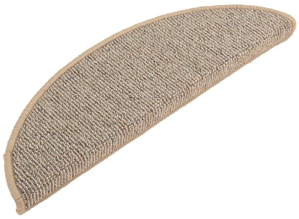 vidaXL Πατάκια Σκαλιών 15 τεμ. Καφέ Ημίκυκλα 56x17x3 εκ.