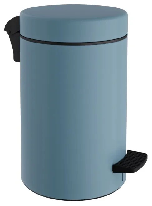 Καλάθι Απορριμμάτων 10lt-Φ20x37εκ. Soft Close Ανοξείδωτο Matte Ciel Pam &amp; Co 2037-923