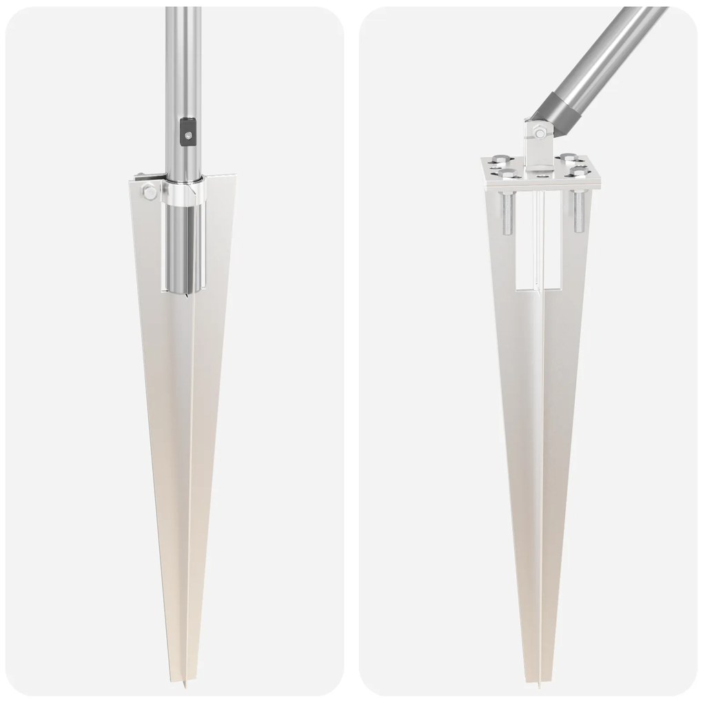 vidaXL Πόλοί περιφράξεων  με αιχμή 26 τεμάχια Ø32 mm 170 cm Γαλβανισμένο χάλυβα