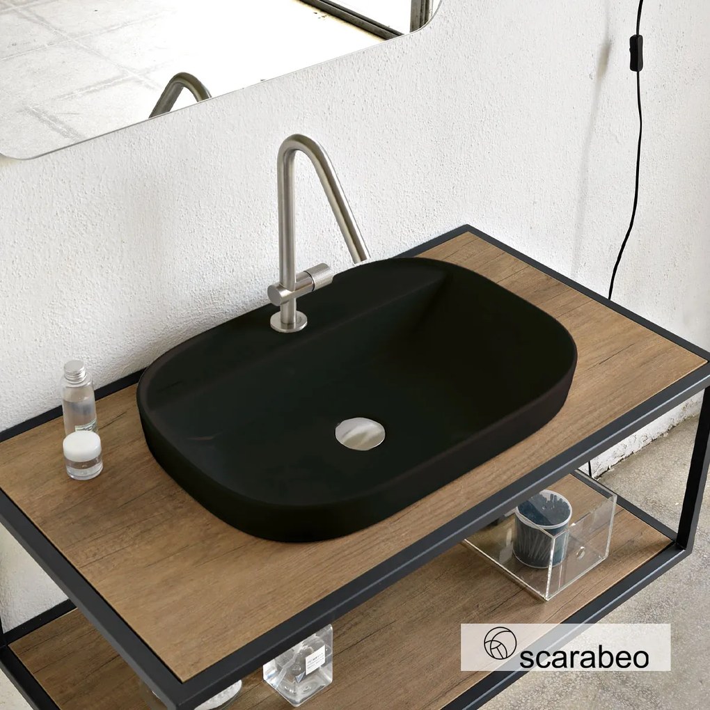 ΝΙΠΤΗΡΑΣ GLAM 56x39 SCARABEO ARDESIA (BLACK MATT) 1810-401