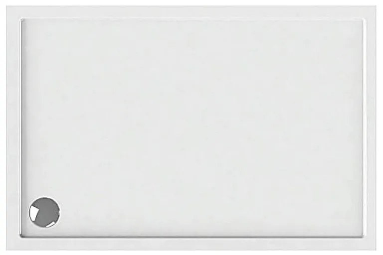 Karag New Flat 11 Ορθογώνια Ακρυλική Ντουζιέρα 70x140cm Λευκή