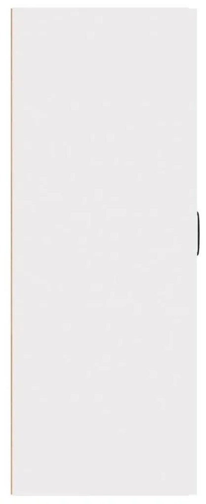 Ντουλάπι Κρεμαστό Λευκό 69,5x34x90 εκ. από Επεξεργασμένο Ξύλο - Λευκό