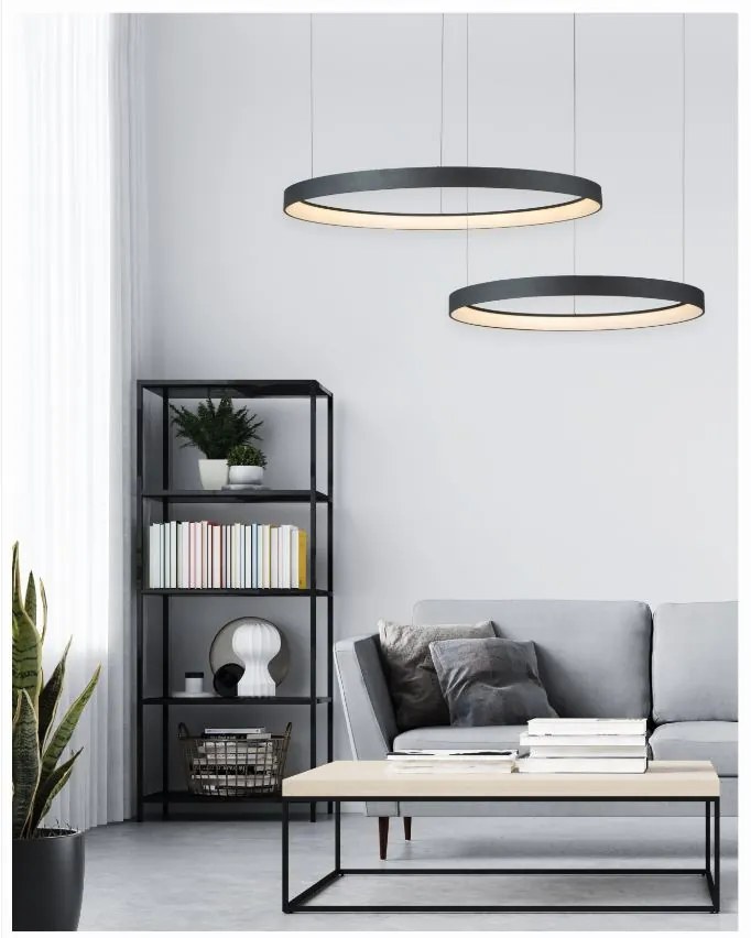 Γραμμικό Φωτιστικό SE LED SMART 100 AMAYA PENDANT BLACK Δ5 - 77-8140 - 51W - 100W - 77-8140