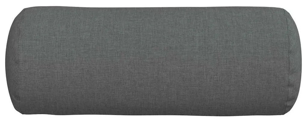 vidaXL Μαξιλάρια Στήριγμα 2 pcs Σκούρο Γκρι Ø 15 x 40 εκ ύφασμα