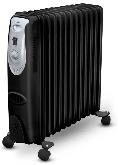 LIFE COMFY XL Dark Καλοριφέρ Λαδιού με 13 φέτες 2500W