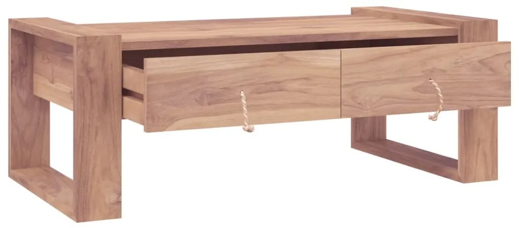 vidaXLΤραπεζάκι Σαλονιού 110 x 60 x 40 εκ. από Μασίφ Ξύλο Teak