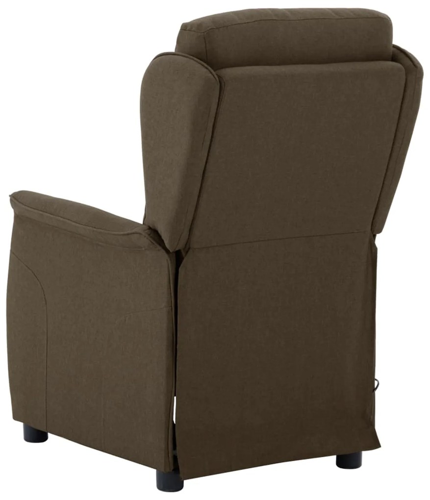 vidaXL Καρέκλα μασάζ Καφέ 67.5 x 93.5 x 101.5 εκ Ύφασμα & Αφρός