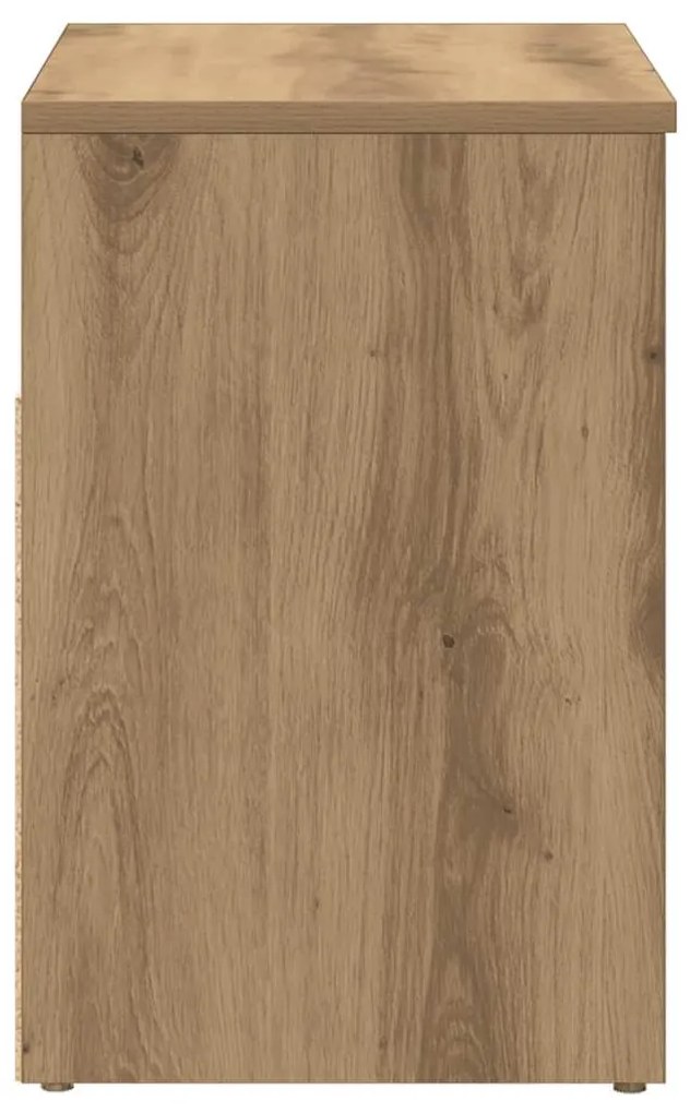 vidaXL Πάγκος Παπουτσιών τεχνίτης Δρυς 60x30x45 εκ. Επεξεργασμένο Ξύλο