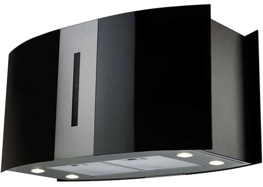 Απορροφητήρας Αναρτούμενος CGI10 230W 90cm Με Κρύσταλλο Black-Chrome Karag Μέταλλο,Γυαλί