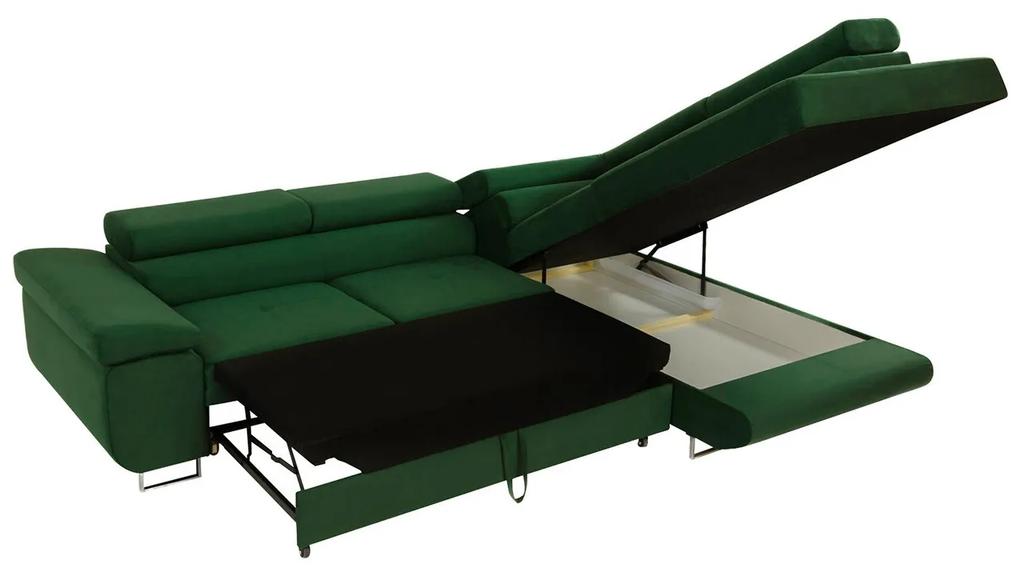 Γωνιακός Καναπές Comfivo S101, Λειτουργία ύπνου, Αποθηκευτικός χώρος, 274x203x70cm, 151 kg, Πόδια: Πλαστική ύλη, Μέταλλο | Epipla1.gr