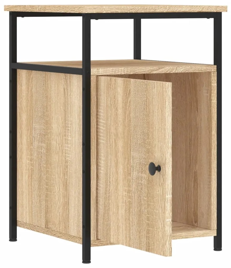 vidaXL Κομοδίνο Sonoma Δρυς 40 x 42 x 60 εκ. από Επεξεργασμένο Ξύλο