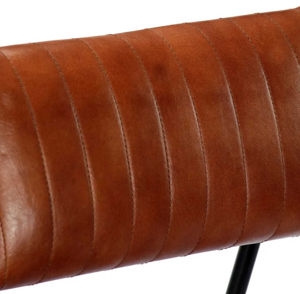vidaXL 282903  Rocking Chair Brown Real Leather