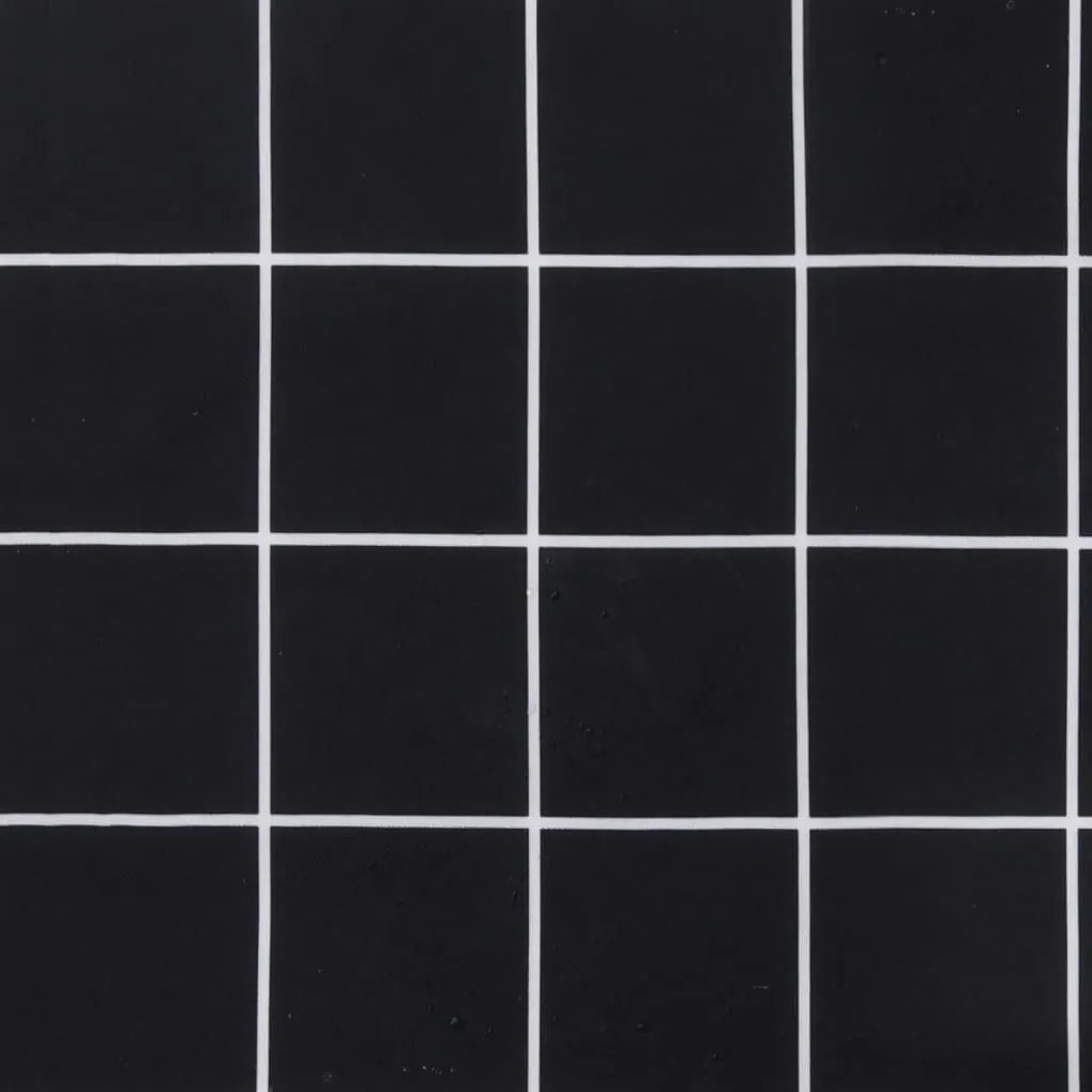 Μαξιλάρι Παλέτας Μαύρο Καρό 60 x 60 x 8 εκ. Ύφασμα Oxford - Μαύρο