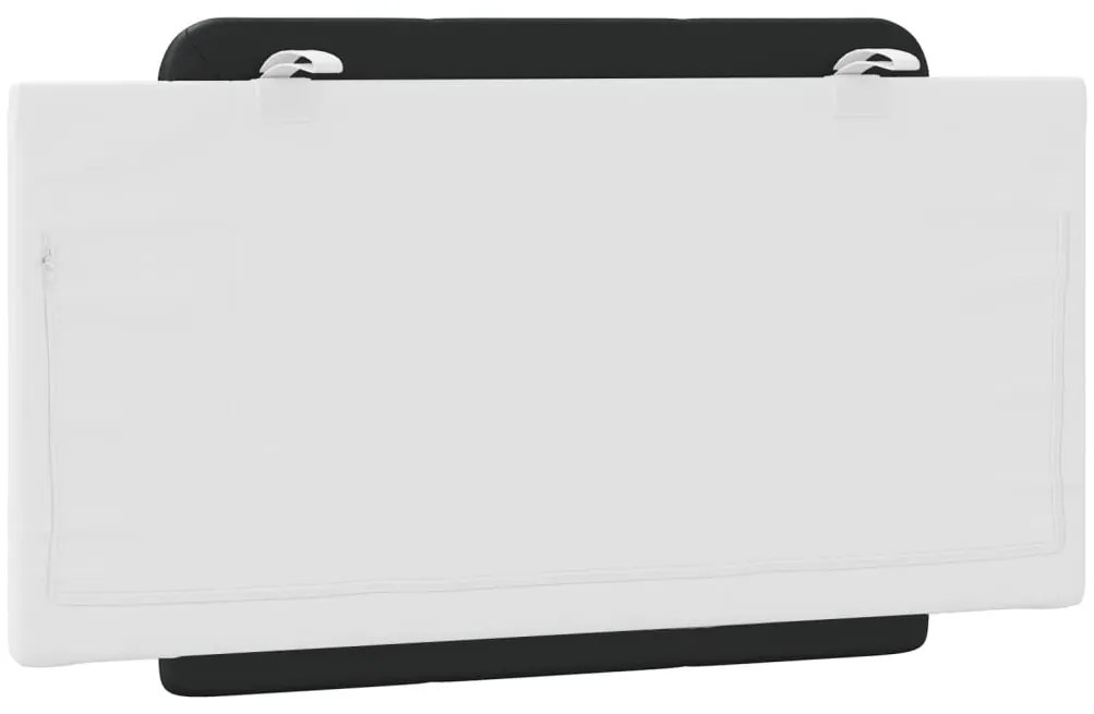 vidaXL Μαξιλάρι για Κεφαλάρι Zadar Μαύρο λευκό 100εκ. από Συνθετικό Δέρμα