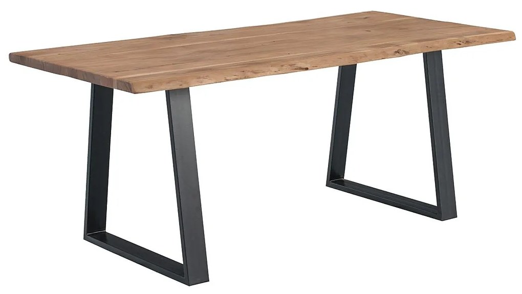 Τραπέζι Τραπεζαρίας LIZARD Φυσικό/Μαύρο Μέταλλο/Ξύλο 260x100x77cm