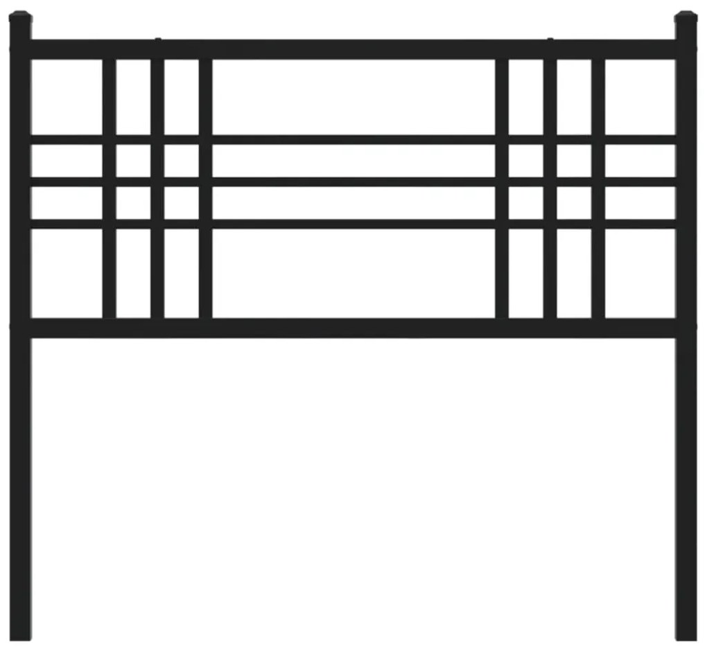 vidaXL Κεφαλάρι Μαύρο 107 εκ. Μεταλλικό