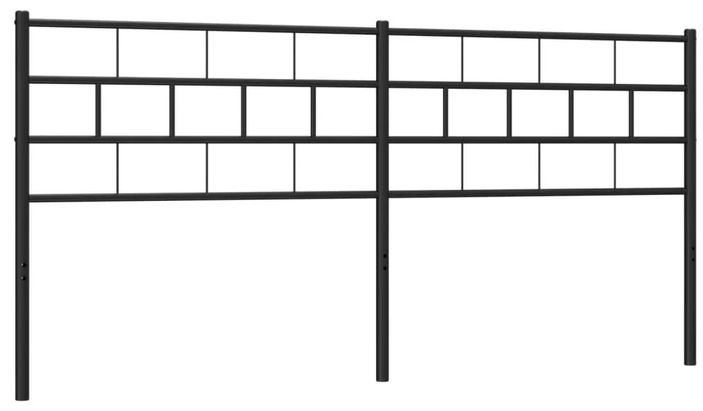 vidaXL Κεφαλάρι Μαύρο 160 εκ. Μεταλλικό
