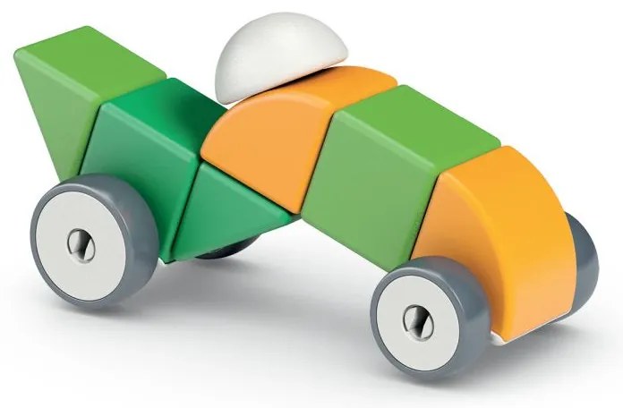 Παιχνίδι Magicube Wheels 13-Green Geomag