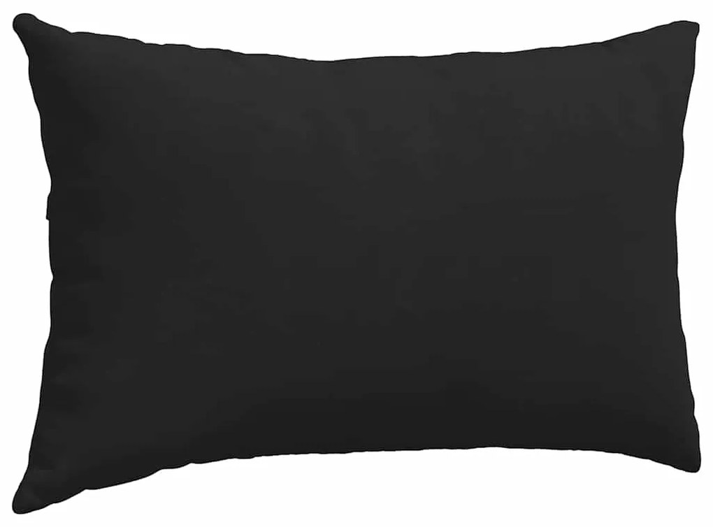 vidaXL Μαξιλάρι Καναπέ 2 pcs Μαύρο 50 x 30 cm ύφασμα