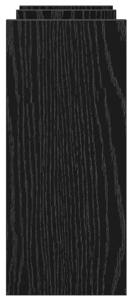 vidaXL Οργανωτής Γραφείου Μαύρη δρυς 34.5 x 15.5 x 35.5 cm