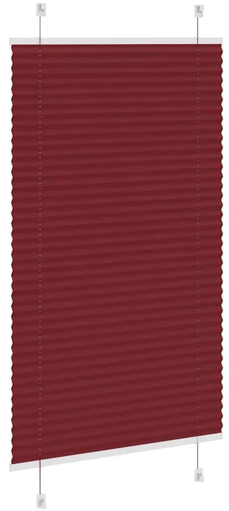 Πλισέ περσίδα Μπορντό κόκκινο 70x150 cm Πλάτος υφάσματος - Κόκκινο