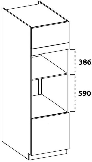 Επιδαπέδιο ντουλάπι Virgo 60 DPM 210 2F-Anthraki