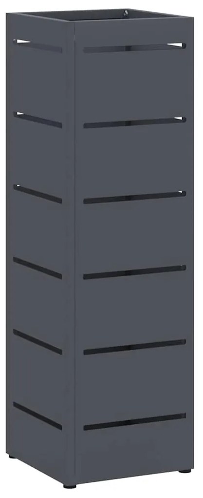 vidaXL Σχέδιο & βάση αποθήκευσης Ανθρακί 15.5 x 15.5 x 49 εκ Ατσάλι