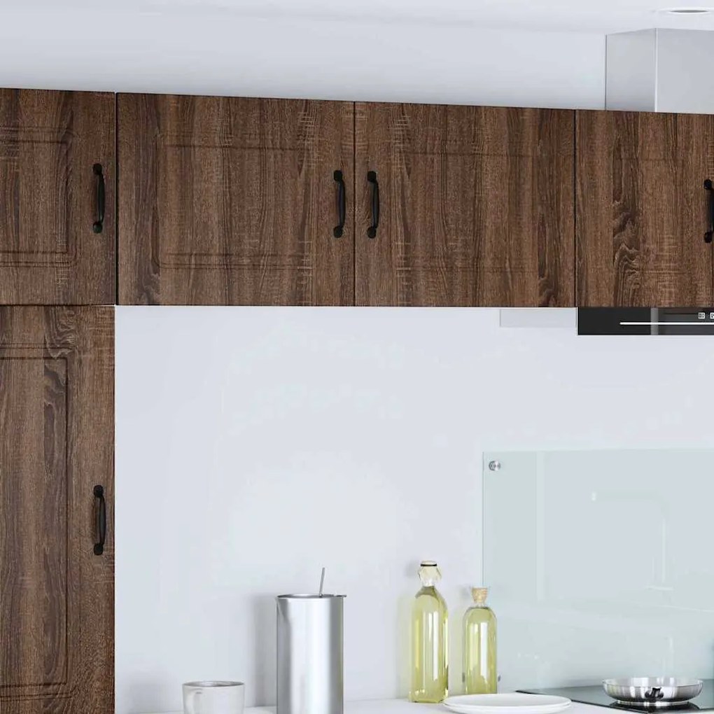 vidaXL Κρεμαστό ντουλάπι κουζίνας 2 pcs Καφέ δρυς 50 x 31 x 40 εκ.