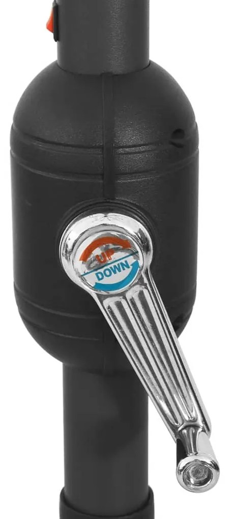 vidaXL Ομπρέλα Κήπου με LED Μπλε Αζούρ 400 εκ.