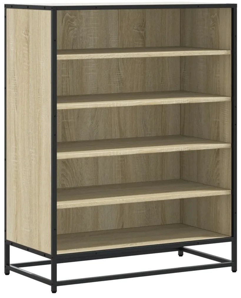 vidaXL Ντουλάπι παπουτσιών Sonoma Oak Κατασκευασμένο ξύλο και μέταλλο