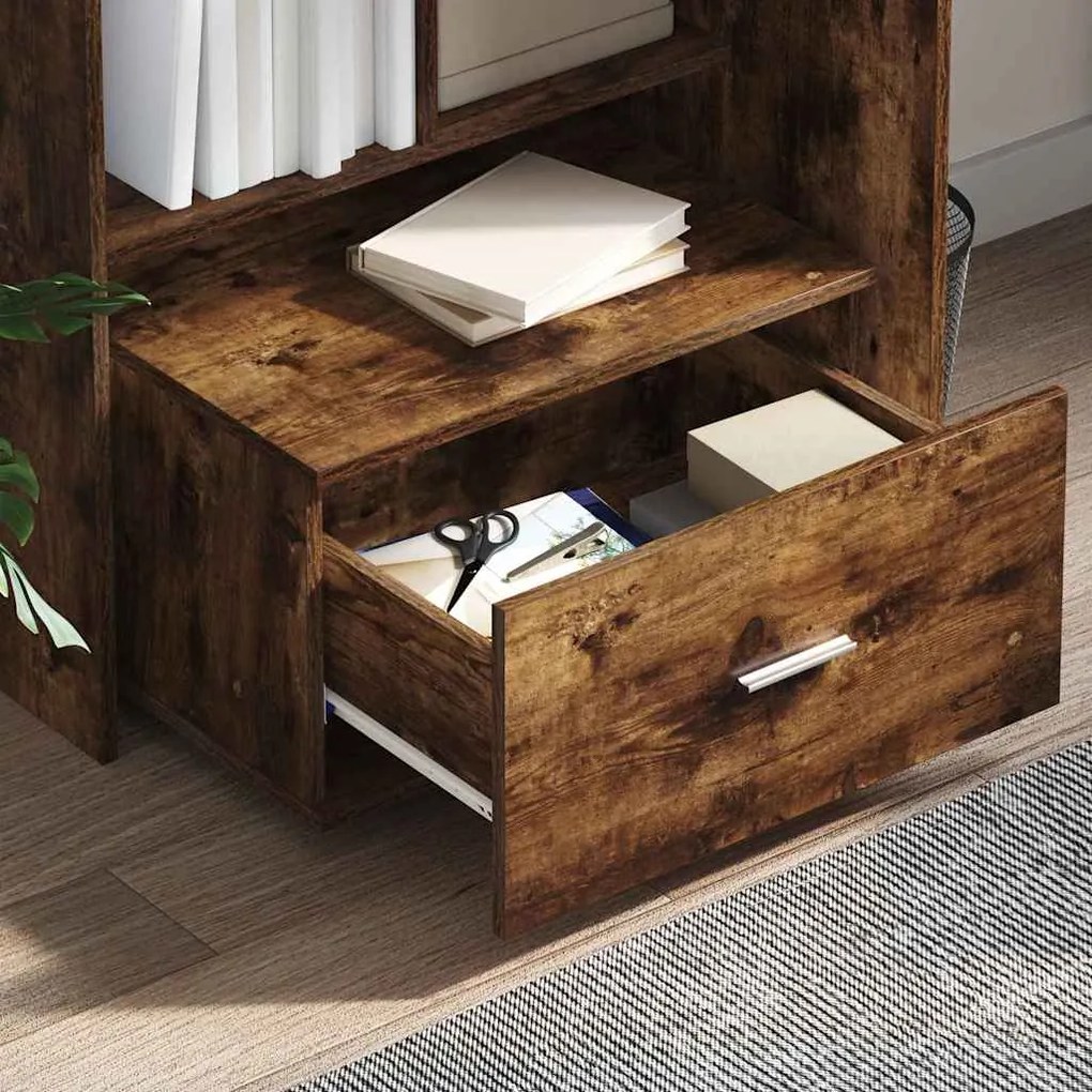 vidaXL Γραφείο Καπνιστή δρυς 131.5 x 50 x 106.5 εκ. Επεξεργασμένο ξύλο