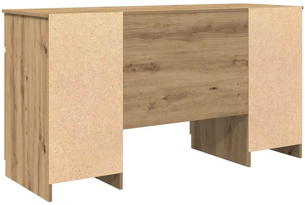 vidaXL Γραφείο artisan δρυς 140 x 49 x 76 εκ. Επεξεργασμένο ξύλο