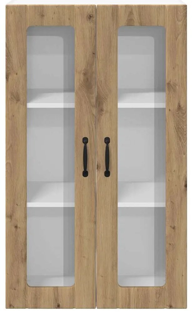 vidaXL Κρεμαστό ντουλάπι κουζίνας Artisan Oak 60 x 31 x 100 εκ.