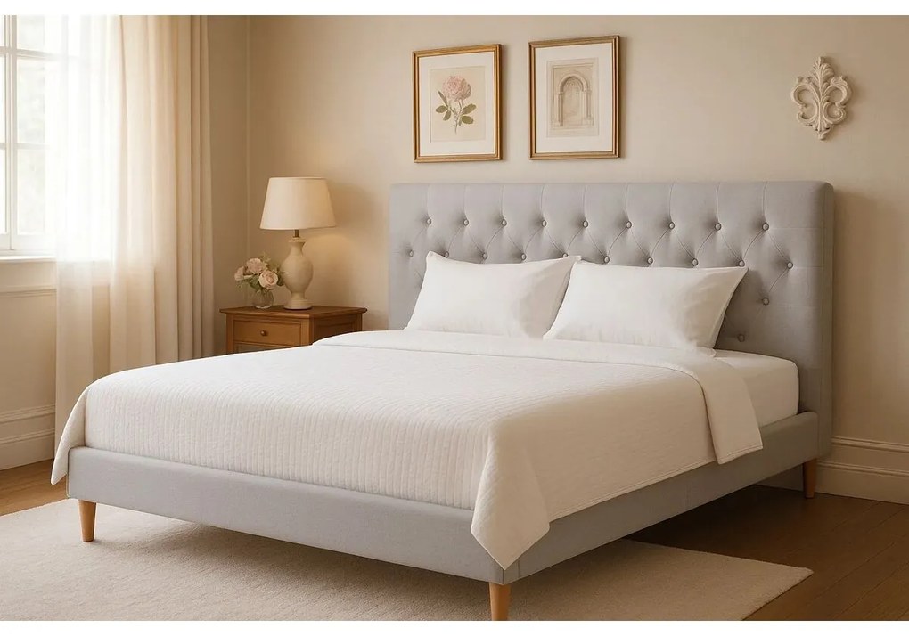 Κρεβάτι Home ESPRIT Μπεζ 170 X 219 X 104 CM