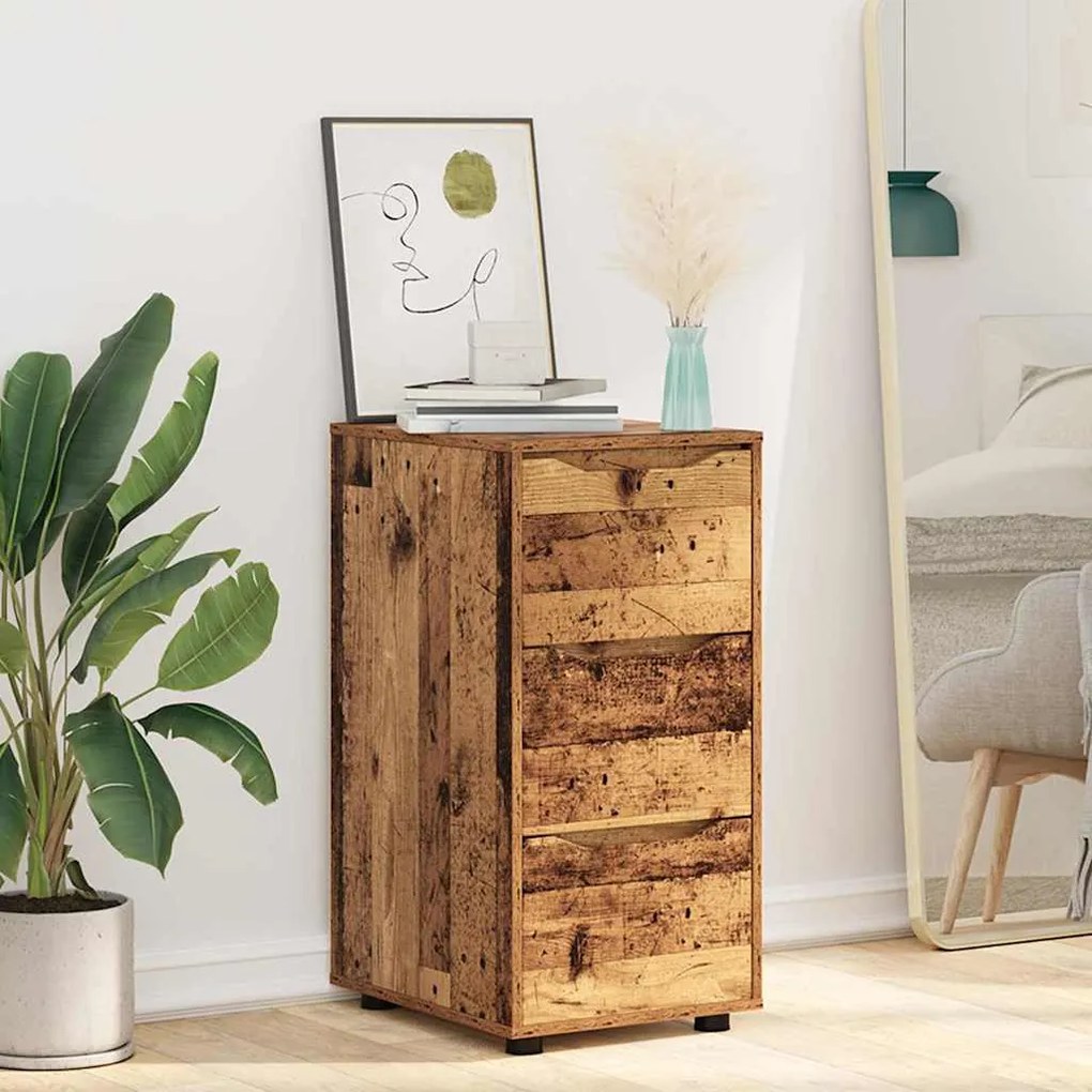 vidaXL Ντουλάπι αποθήκευσης Παλιό Ξύλο 40 x 48 x 81 εκ