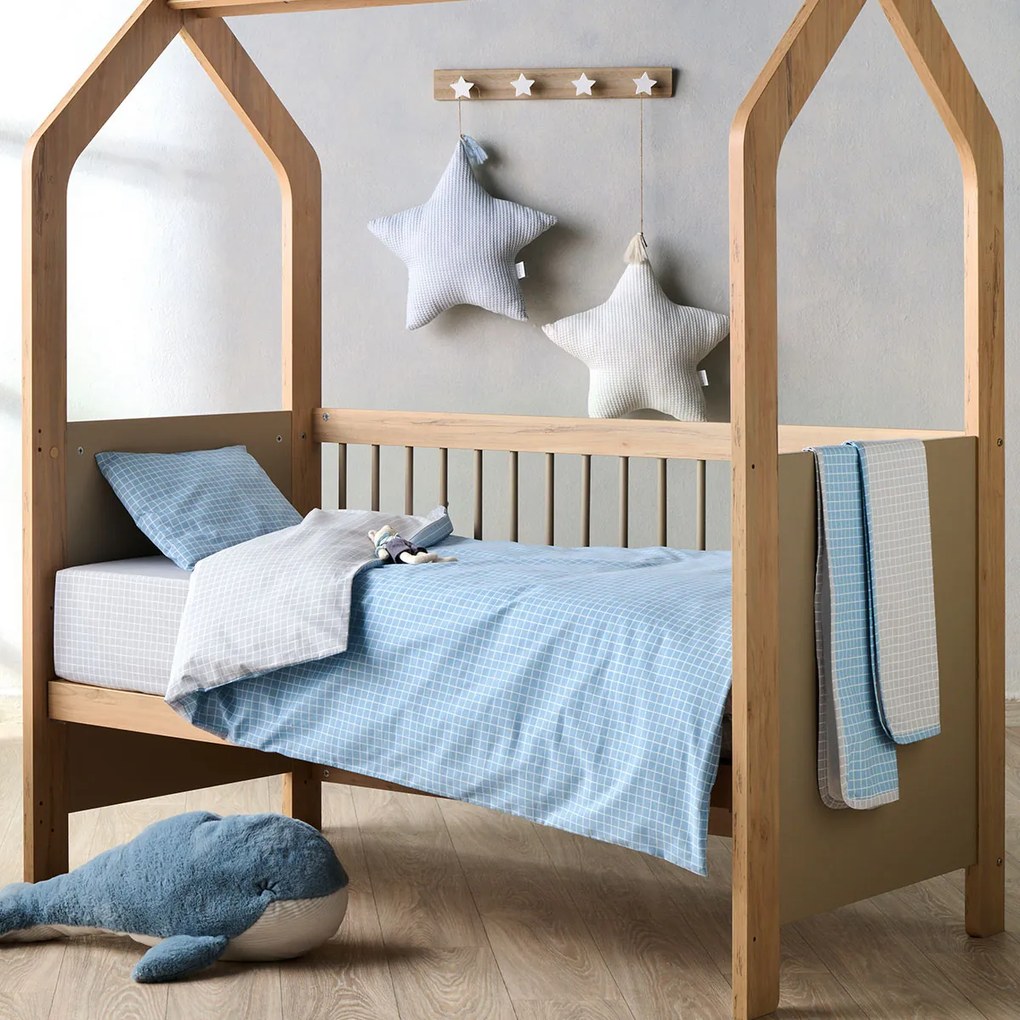 Σεντόνια Κούνιας (Σετ) Kentia Versus Zuccero 01 Blue