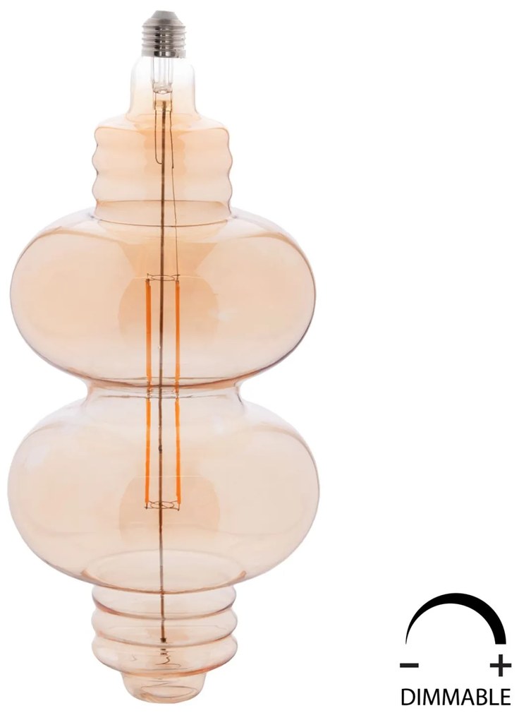 Λαμπτήρας Led Filament 8w E27 3000k Gold Color Dimmable