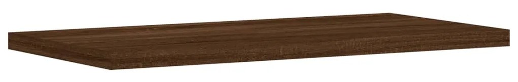 vidaXL Ράφια Τοίχου 8 τεμ. Καφέ Δρυς 40x20x1,5 εκ. από Επεξ. Ξύλο